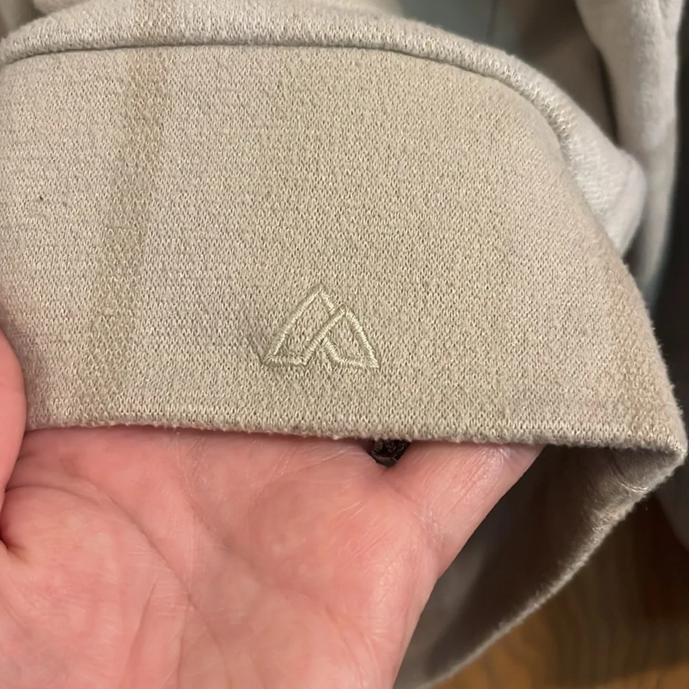 Alpine Design Relaxed‎ Fit Crewneck Tan & Cream Sweater Large